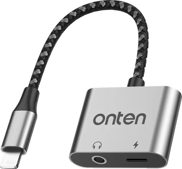 Onten USB-L to AUX + Charging Adapter