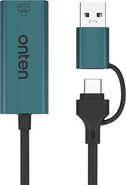 Onten 1-in-2 USB 3.0 Ethernet Hub